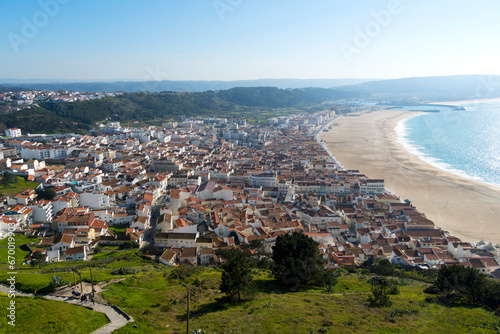 Nazaré von oben, Portugal