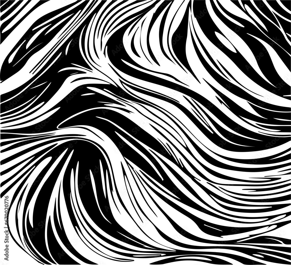 abstract pattern of tangle wavy hair