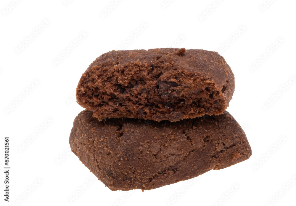 square chocolate chip cookies with chocolate isolated square chocolate chip cookies with chocolate isolated