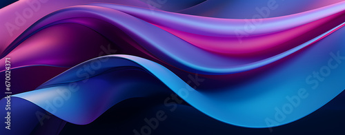Vibrant Abstract Background with Wavy Blue and Purple Colors