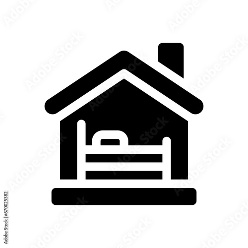 shelter glyph icon