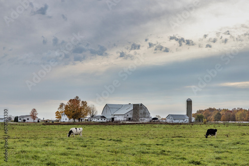 Rural Landscape White Barn