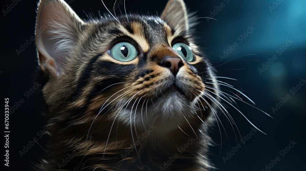 Adorable Cute Funny Greeneyed Bengal Cat, Background Image, Valentine Background Images, Hd