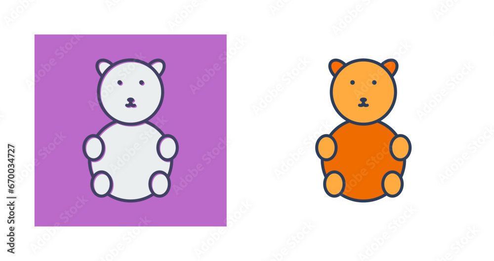 Fototapeta premium Bear Vector Icon