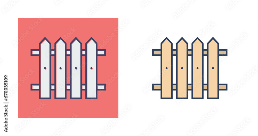 Fence Vector Icon Fence Vector Icon