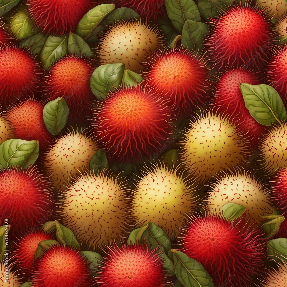 rambutan fruit illustration background rambutan fruit illustration background