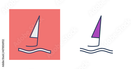 Surfing Vector Icon