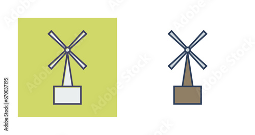 Windmills Vector Icon