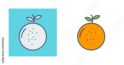 Mandarin Vector Icon