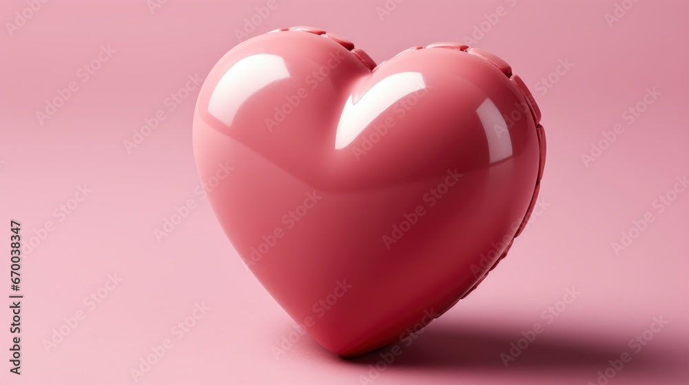 Creative Trendy Flat Lay Pink Heart , Background Image, Valentine Background Images, Hd