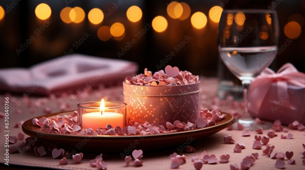 Festive Table Setting Valentines Day Celebration , Background Image, Valentine Background Images, Hd