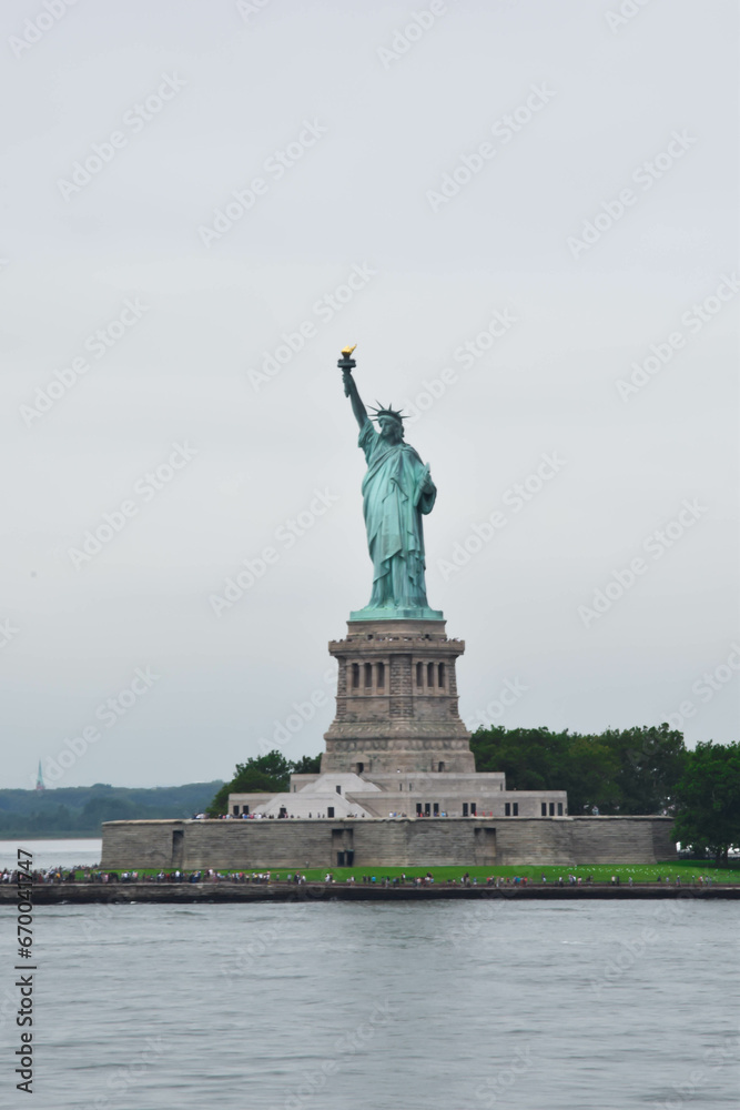 NEW YORK: Statue of Liberty on Liberty Island in New York Harbor, in Manhattan, NY