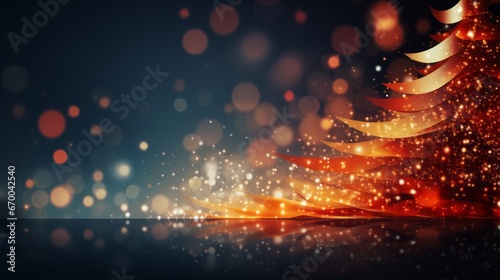colorful abstract Christmas background with lights 54