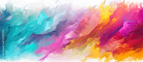 Colorful background and modern brush for contemporary art