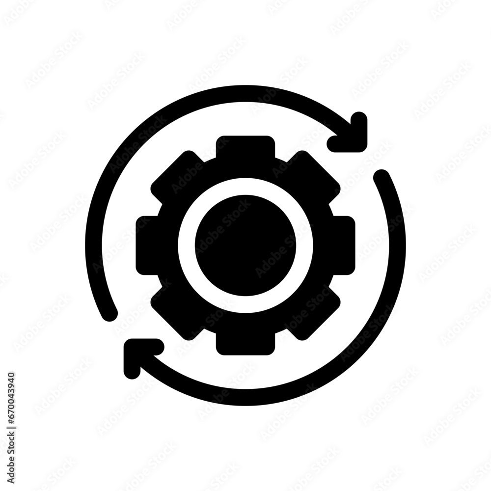 gear glyph icon