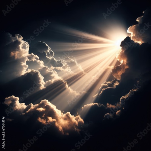 sun and clouds background