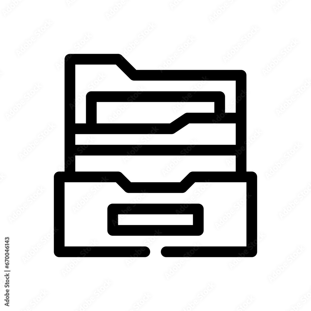 file storage line icon