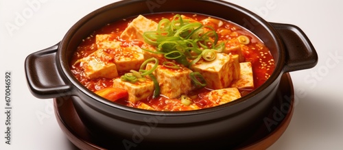 Spicy Korean soup with tofu