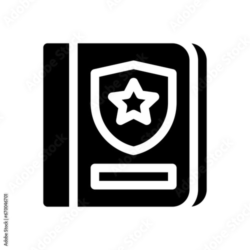 detective glyph icon