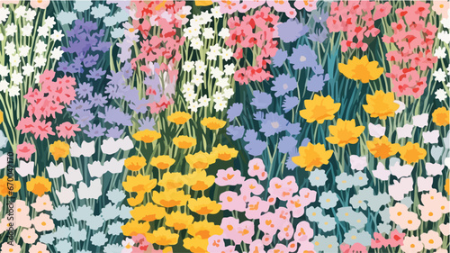 pattern with colorful flowers   seamless pattern  seamless floral pattern  seamless pattern flowers  flower pattern