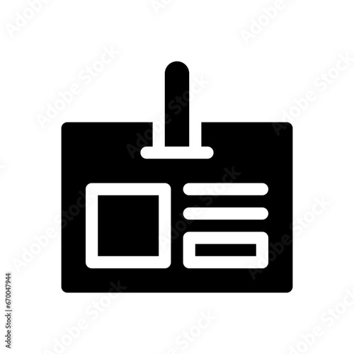 id card glyph icon
