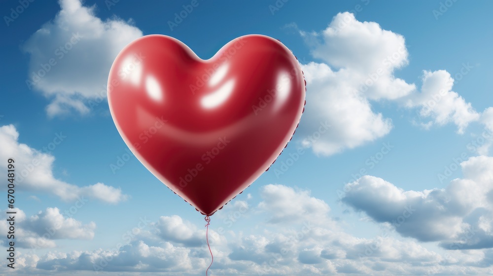 Love Heart Balloon Vintage Blue Sky , Background Image, Valentine Background Images, Hd