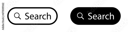 Search bar icons. Vector illustration