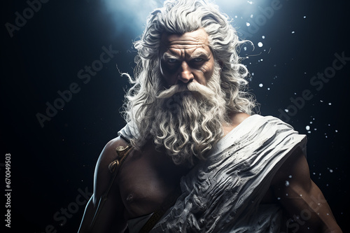 Ancient Greek mythology. Ancient Greek mythological god Zeus.