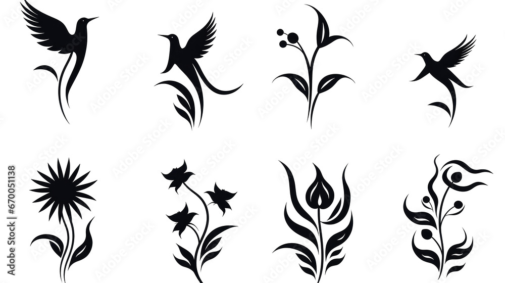 Contemporary Minimalist Tattoo Design - Black & Stylish Contemporary Minimalist Tattoo Design - Black & Stylish