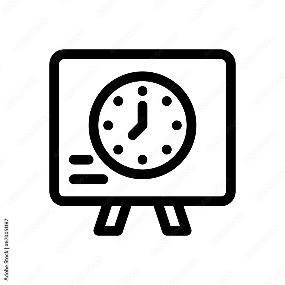 presentation line icon presentation line icon
