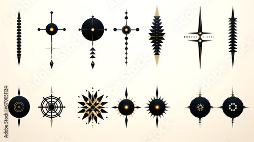 Contemporary Minimalist Tattoo Design - Black & Stylish