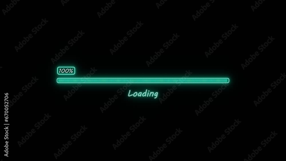 Simple Loading bar screen progress animation. Progress loading bar 0-100% Simple Loading bar screen progress animation. Progress loading bar 0-100%