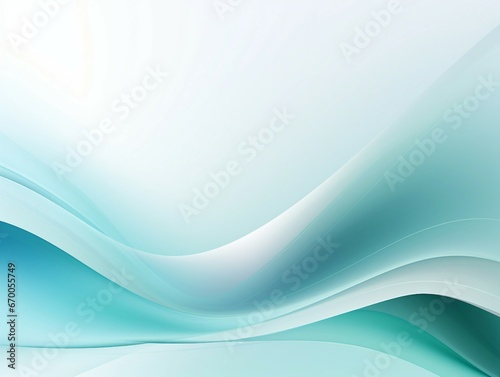 A vibrant abstract design with blue and white wavy lines