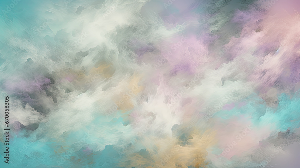 Pastel Clouds: Serene Abstract Vibrant Sky Texture