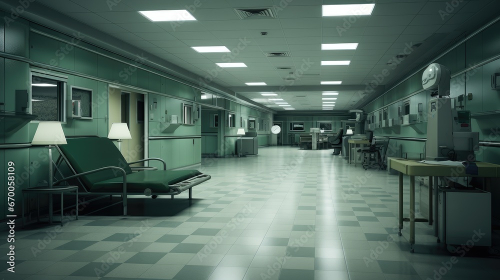 Empty Hospital Interior