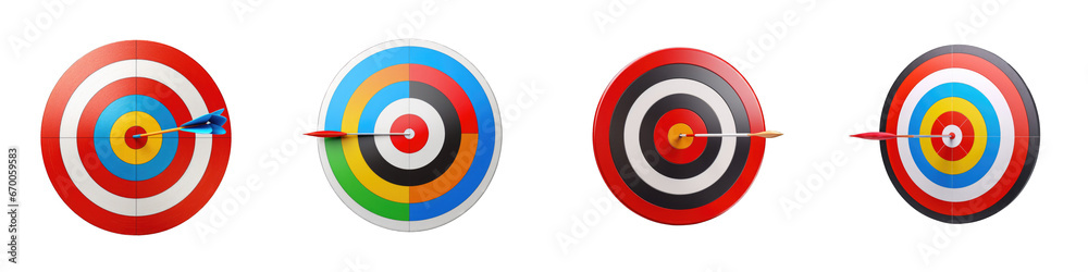 Archery Target clipart collection, vector, icons isolated on transparent background Archery Target clipart collection, vector, icons isolated on transparent background