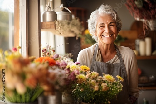 Radiant Joyful Senior Woman Embracing a Vibrant Life Retirement Bliss