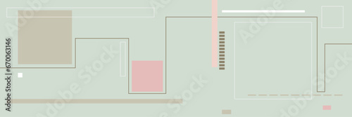 aesthetic background with geometric shapes