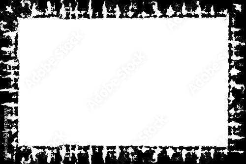 Decorative Black & White Edge. Type Text Inside, Use as Overlay or for Layer Mask	