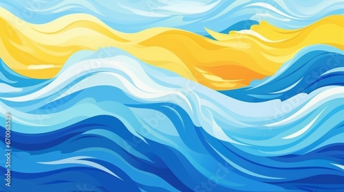Ocean Water wave cartoon