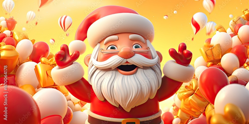 Naklejka premium Enchanting Christmas celebrating background concept featuring a festive and magical scene