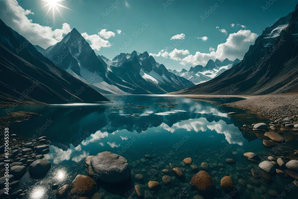 lake in the mountains