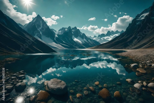 lake in the mountains