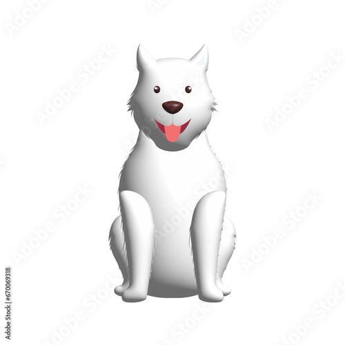 3D Cute Dog