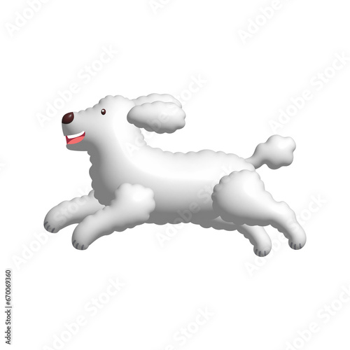 3D Cute Dog