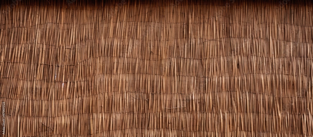Thatched texture on hut wall - obrazy, fototapety, plakaty 
