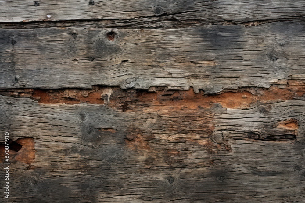 Obraz premium Weathered Ship Deck Wood.