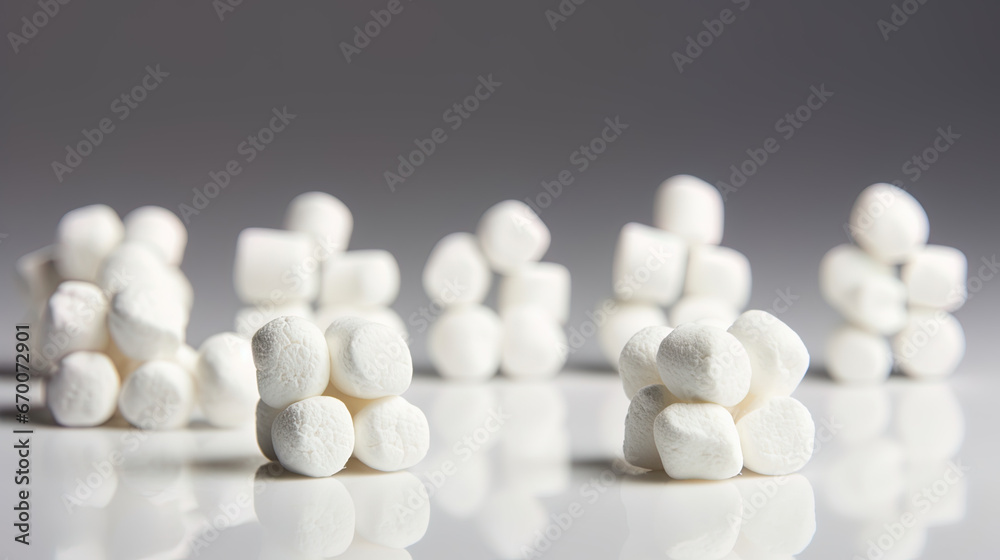 marshmallow on the table marshmallow on the table
