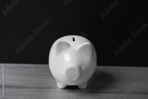 piggy bank dark background ...