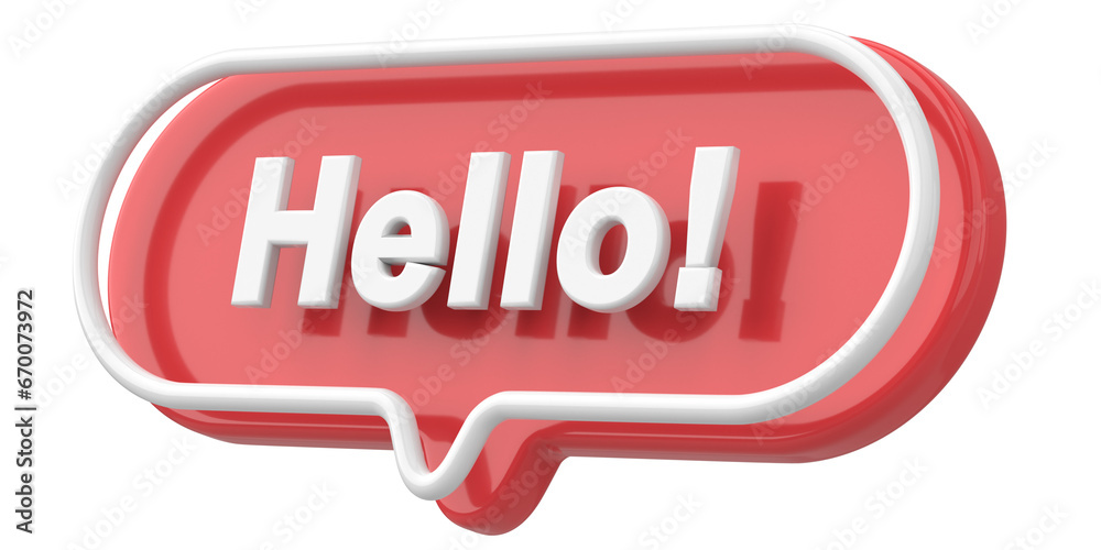 Hello. Word and Phrase. 3D illustration. Hello. Word and Phrase. 3D illustration.